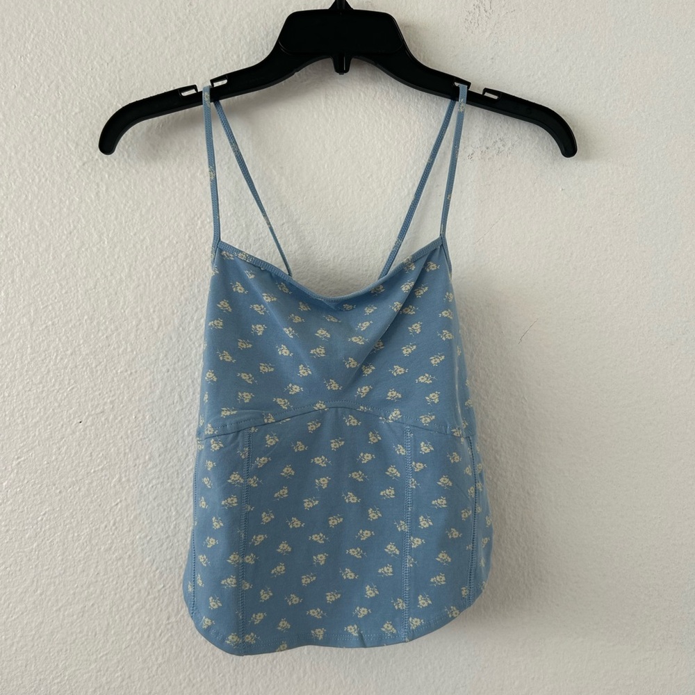 Abound Blue White Tank Top Size M